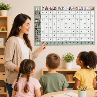 Educational board for kindergarten - star system for children's behavior