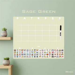 MAGO šeimos planavimo kalendorius – magnetinis mėnesio planuotojas ant sienos (rašomas, daugkartinis)