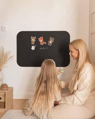 Premium Magnetinė Lenta Vaikams APVALINTAS STAČIAKAMPIS