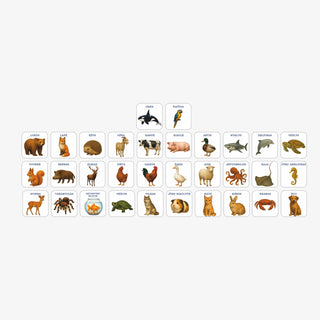 Magnetinė gyvūnų dėlionė vaikams – „Kur gyvena gyvūnai?“