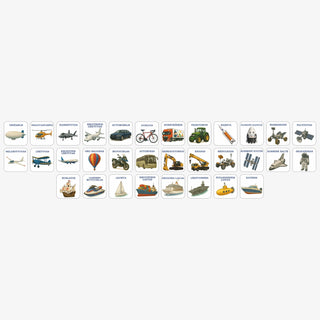 Magnetinė transporto dėlionė vaikams – žemės, oro, vandens ir kosmoso transportas