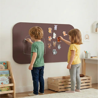 Premium Magnetinė Lenta Vaikams APVALINTAS STAČIAKAMPIS