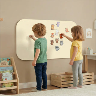 Premium Magnetinė Lenta Vaikams APVALINTAS STAČIAKAMPIS