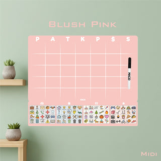 MAGO šeimos planavimo kalendorius – magnetinis mėnesio planuotojas ant sienos (rašomas, daugkartinis)