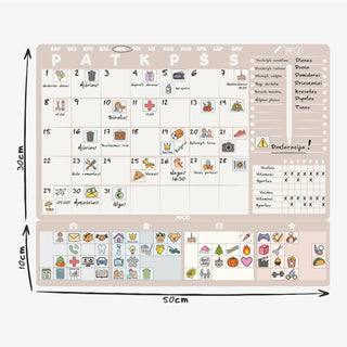 Šeimos MULTI mėnesio planavimo kalendorius