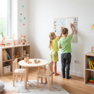 Ugdymo Lenta 3 vaikams - "Magnetinė vaikų elgesio ugdymo lenta"