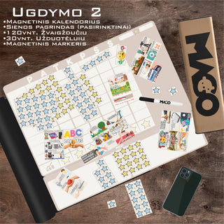 Ugdymo Lenta 2 vaikams - "Magnetinė vaikų elgesio ugdymo lenta"