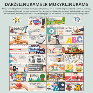 Ugdymo Lenta 2 vaikams - "Magnetinė vaikų elgesio ugdymo lenta"