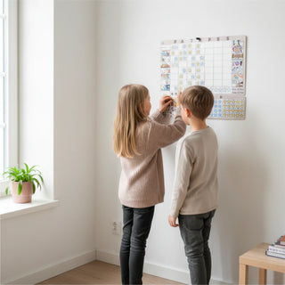 Ugdymo Lenta 3 vaikams - "Magnetinė vaikų elgesio ugdymo lenta"