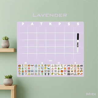 MAGO šeimos planavimo kalendorius – magnetinis mėnesio planuotojas ant sienos (rašomas, daugkartinis)