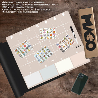 Šeimos MULTI mėnesio planavimo kalendorius