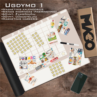 Ugdymo Lenta 1 vaikui - "Magnetinė vaikų elgesio ugdymo lenta"