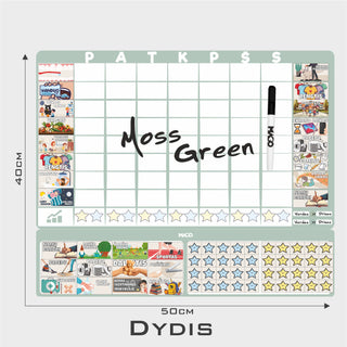 Ugdymo Lenta 2 vaikams - "Magnetinė vaikų elgesio ugdymo lenta"